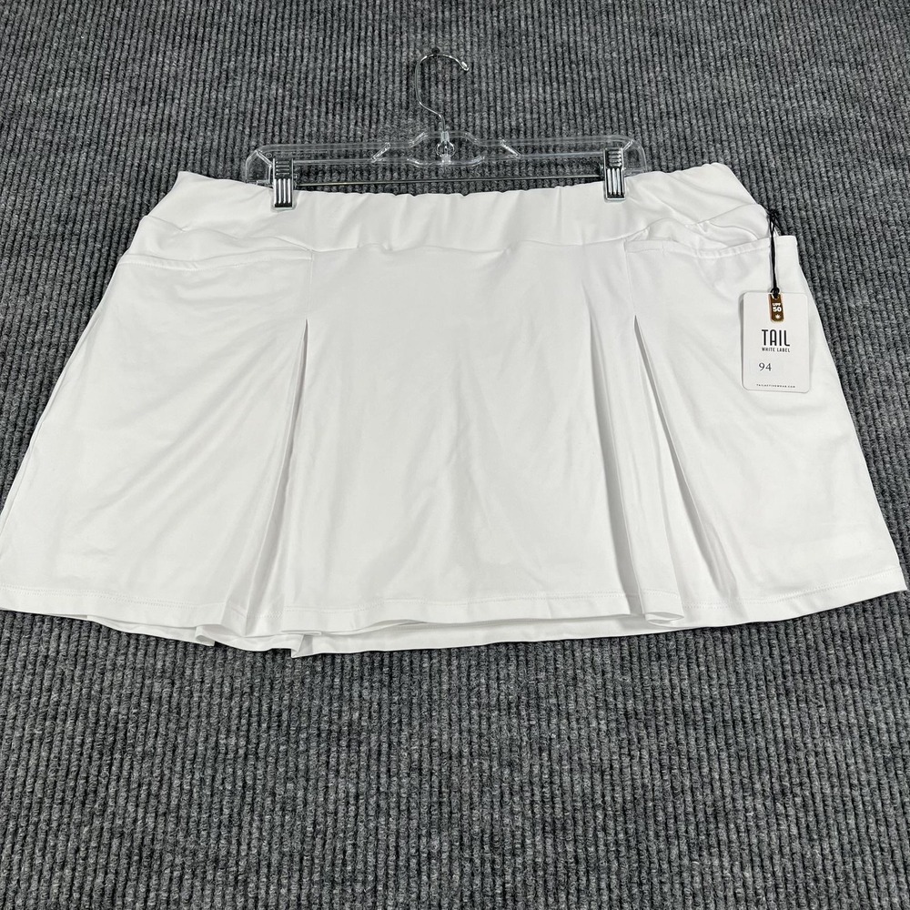 Tail Skort Womens 2XL White White Label Golf Tennis Built-In Shorts UPF 50 Sport